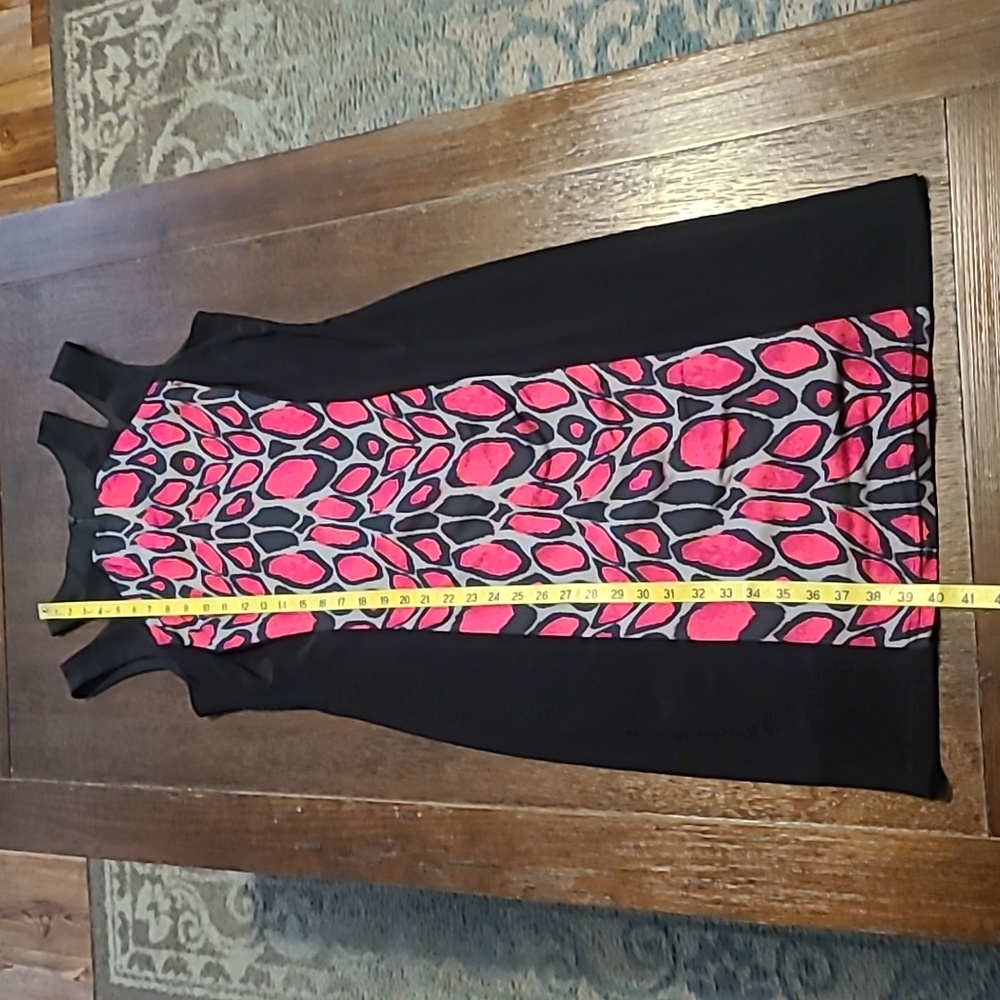 Joseph Ribkoff Elegant Black and Pink Women's Dress - Size 10 - Picture 7 of 8